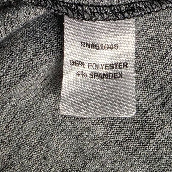 Vanity L Gray Plaid Button Shirt Roll Tab Casual Top - Picture 6 of 7